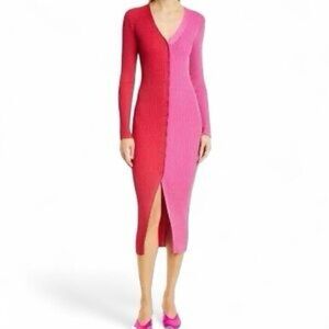 Staud
Shoko Colorblocked Midi-Dress
